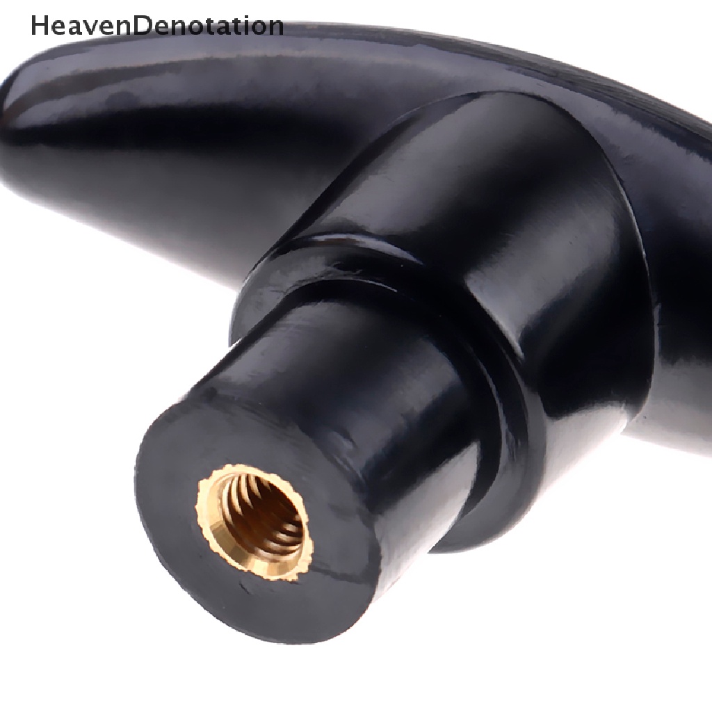 [HeavenDenotation] Hitam Plastik M6/M8/M10 female thread T type shaped head clamping Mur knob HDV