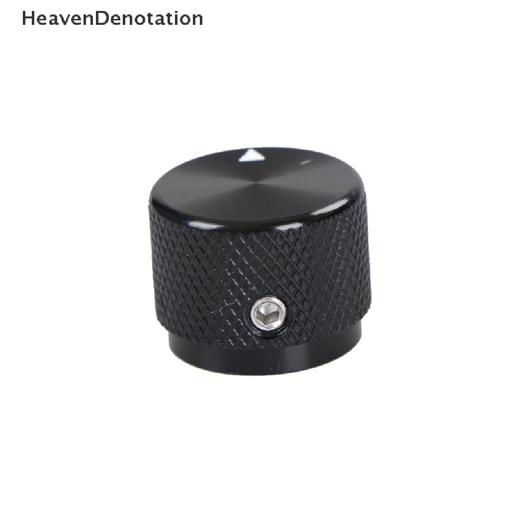 [HeavenDenotation] Dia Knob Potensio Kontrol Putar Aluminium Hitam 20mm x 15.5mm HDV