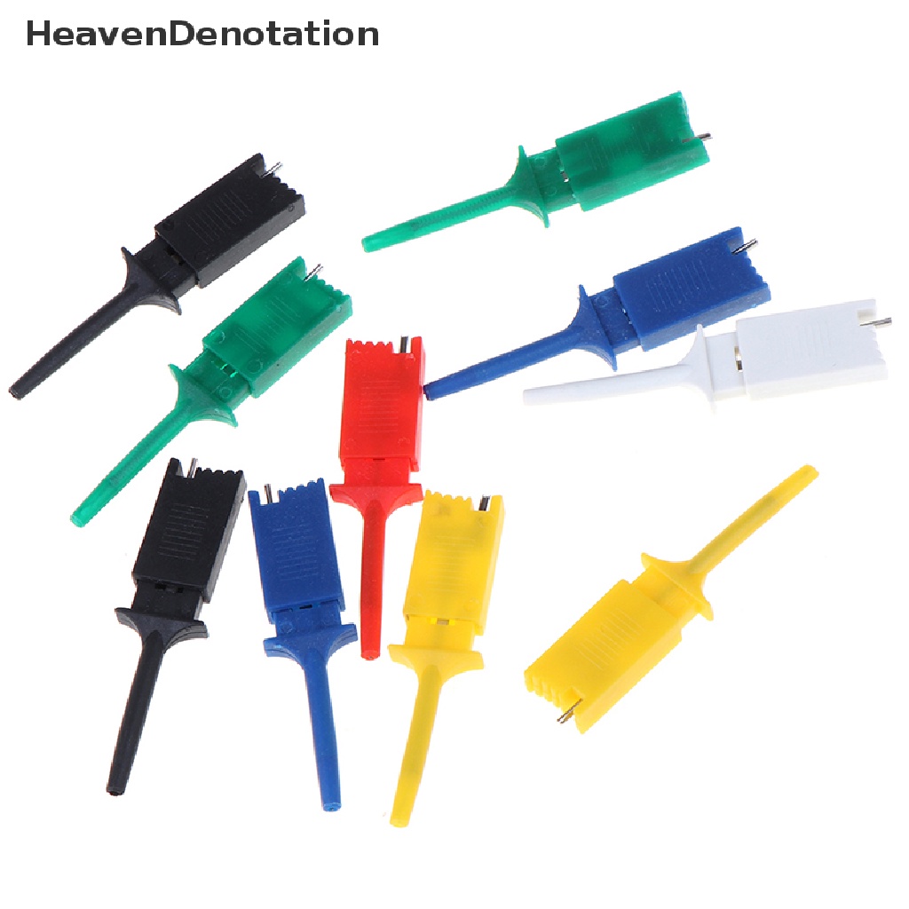 [HeavenDenotation] 10pcs Klip Kait Test Untuk Alat Ukur Test Clip Flat Hook HDV