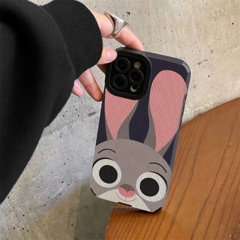 Leather Zootopia Cakep Banget Judy Hopps Soft Case iP iPhone 6S 78 Plus SE 2020 X XR XS Max11 12 13 14 Pro Max 14 Plus 12 13 Mini Untuk Wanita Cewek Fashion Pretty Phone Casing 12 Pro Max Missconnie