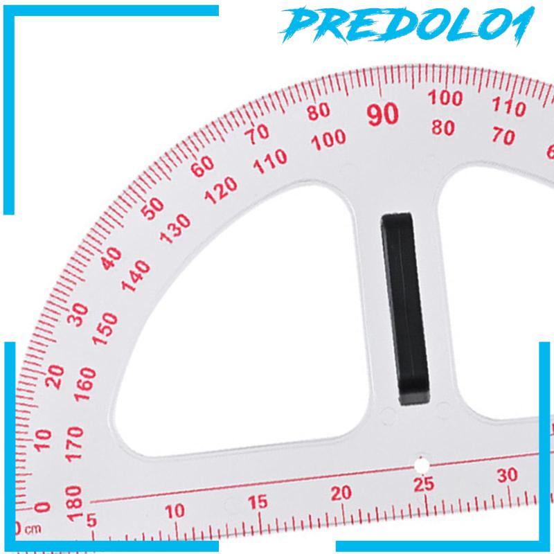 [Predolo1] Busur Derajat Busur Derajat Math Protractor Dengan Gagang Removable Gambar Carpenter 19.69inch