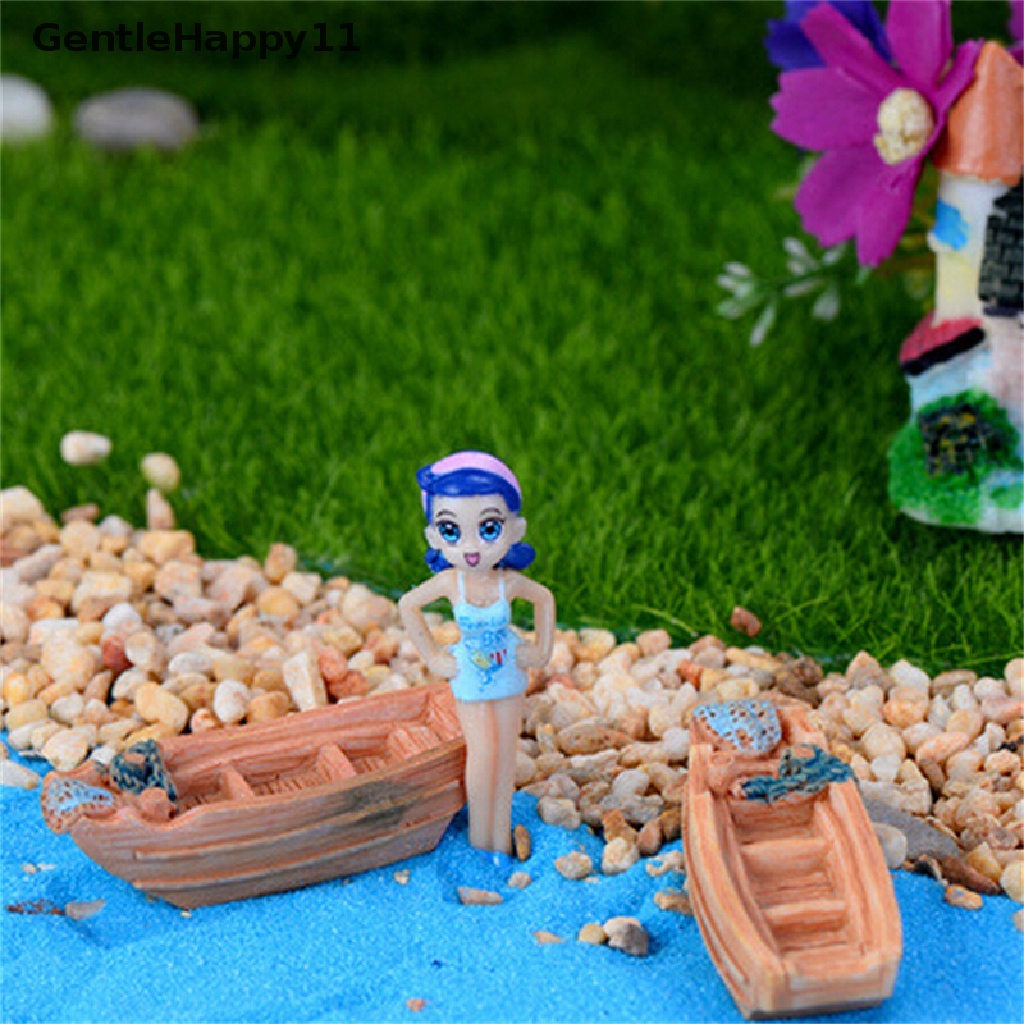 Gentlehappy Perahu Nelayan Miniatur Peri Taman Dekorasi Rumah DIY Aksesoris id