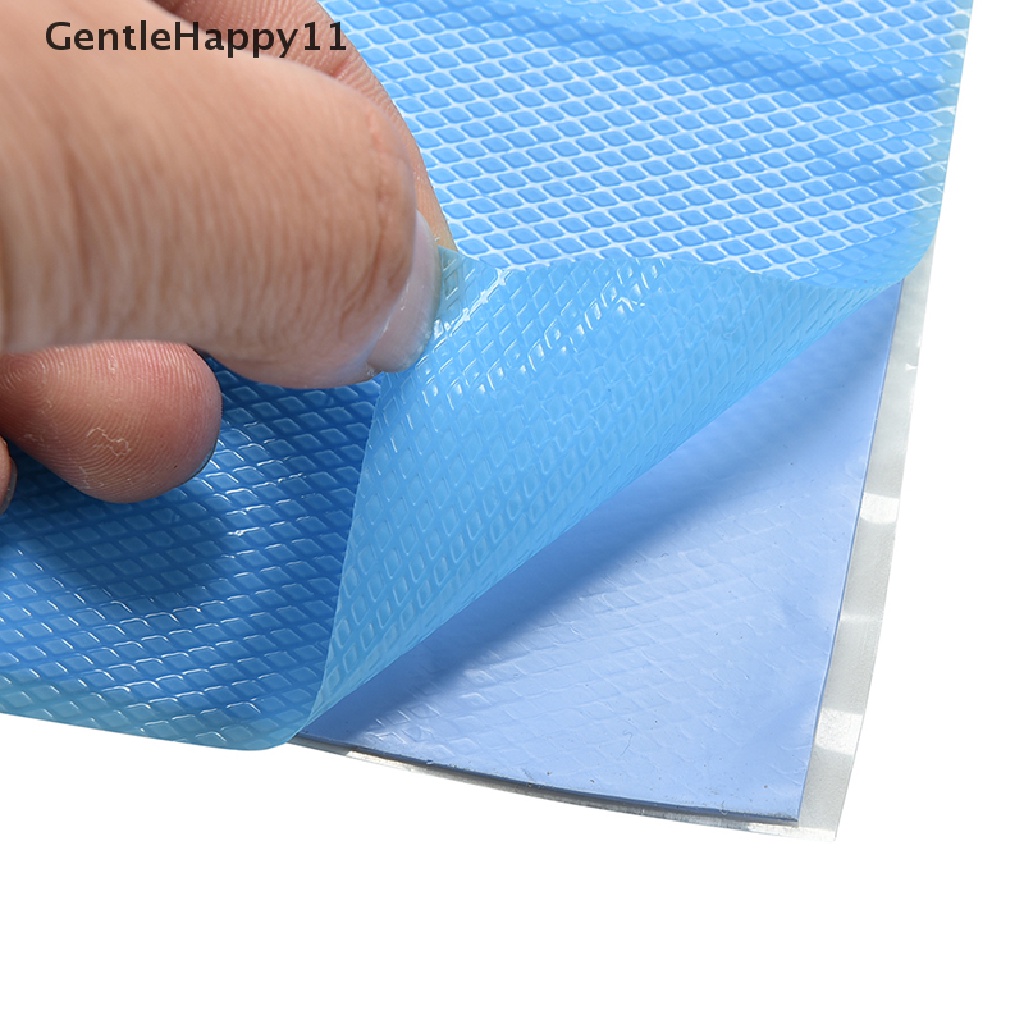 Gentlehappy 100mmx100mmx1mm Biru Heatsink Pendingin Thermal Conductive Uncut Silicone Pad id