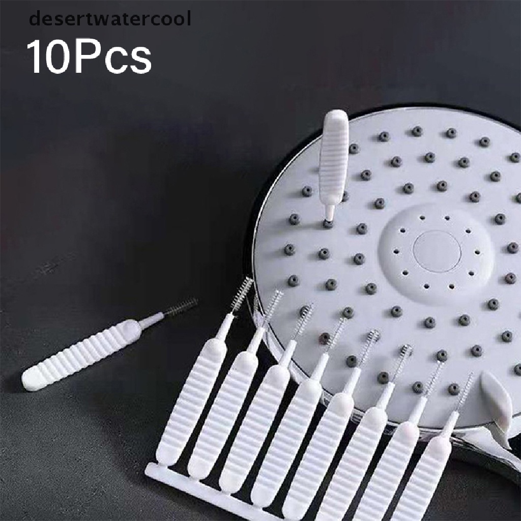 Deid 10pcs/set Kepala Shower Sikat Kecil Teko Nozzle Kettle Spout Brush Micro Brush Martijn