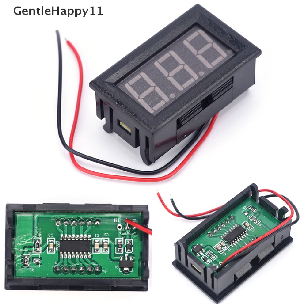 Gentlehappy Mini voltmeter tester Digital voltage test DC 0-30V Merah auto Mobil LW SZUS id