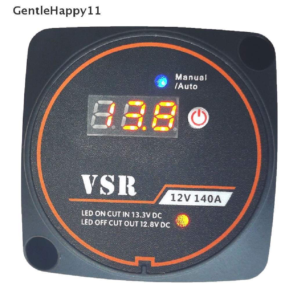 Gentlehappy Digital Display Voltage Sensitive Split Charge Relay VSR 12V 140A Untuk Kemping Mobil RV Yacht Steamer Smart Dual Isolator id