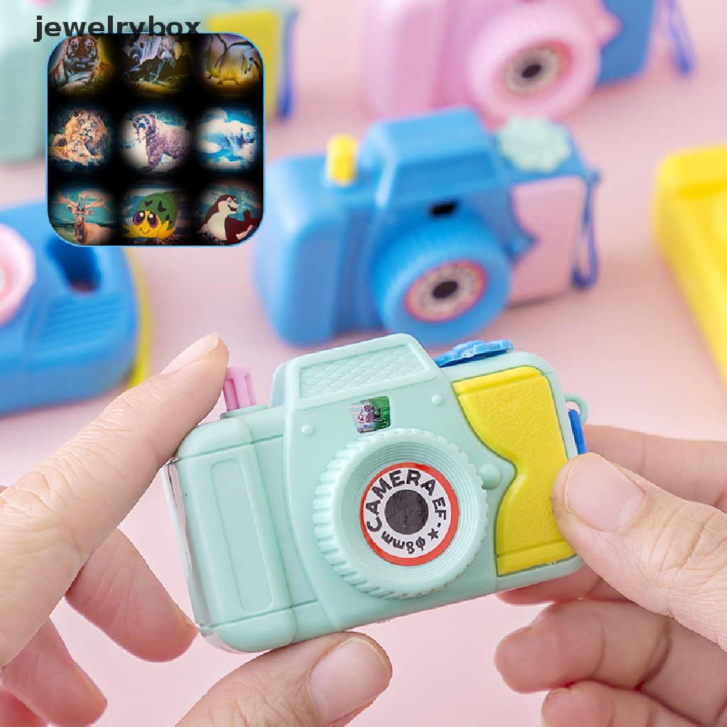 [jewelrybox] 1pc Kamera Proyeksi Mainan Edukasi Kamera Kartun Anak Fotografi Mainan Bayi Butik