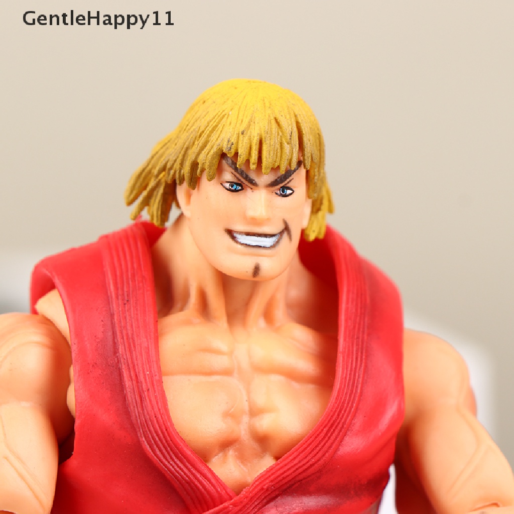 Gentlehappy Kawaii Street Fighter Anime Action Figure PVC Mainan Lucu Berdiri Hoshi Ryu Ken Masters Boneka Dekorasi Kamar Hadiah id