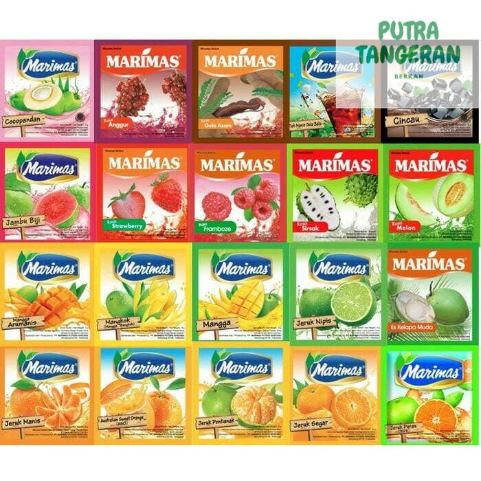 

MARIMAS MINUMAN INSTANT SERBUK ANEKA RASA ( 1 RENCENG=10SACHET )