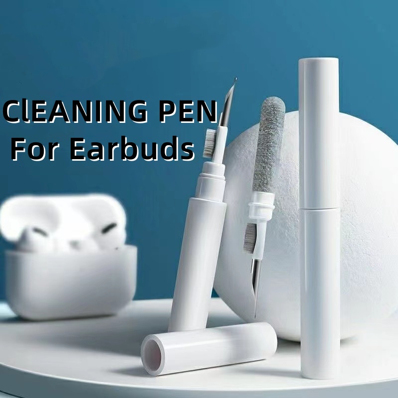 360°Pena Pembersih Pintar Untuk Earphone Earbud Alat Pembersih Earpod Cleaner Earpod Cleaning Kit / Multi Cleaning Pen 3in1 Earphone Cleaner Pembersih Headset Pembersih Aksesoris Handphone / Alat Pembersih Case Earphone Bluetooth Untuk Airpods Pro 1 2 Pro