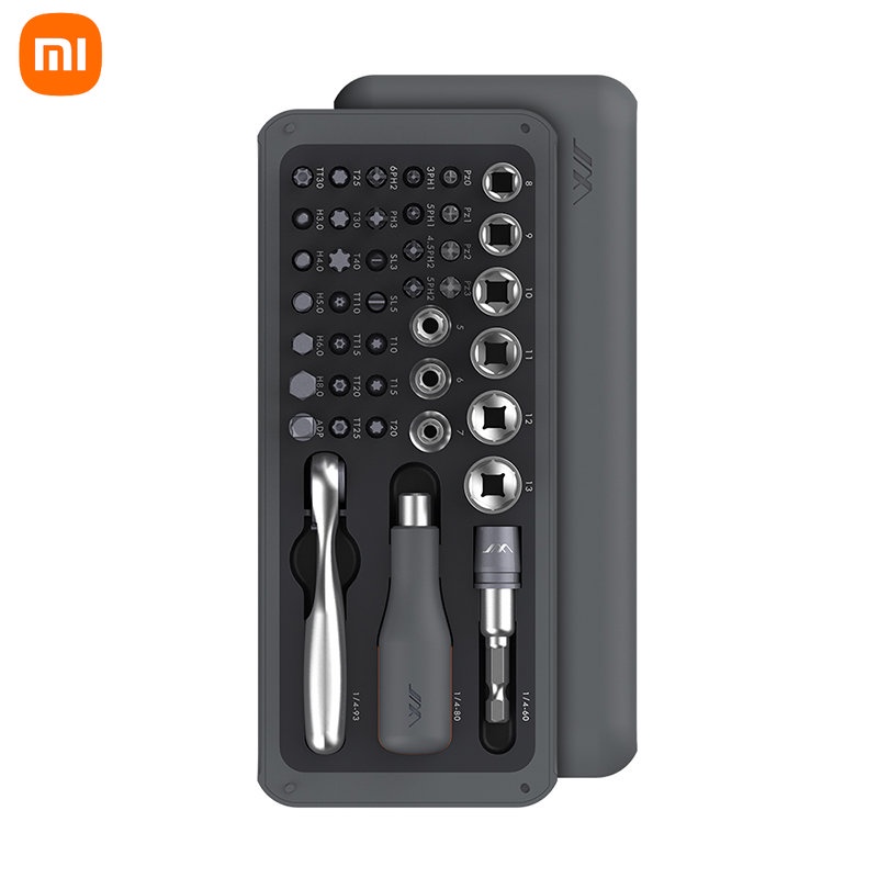 Xiaomi JIMI JNT41 41in1 Obeng Set S2 Magnetic Bits Ratchet Wrench Kit Hand Tools DIY Alat Perbaikan Rumah Tangga Peralatan Rumah Tangga