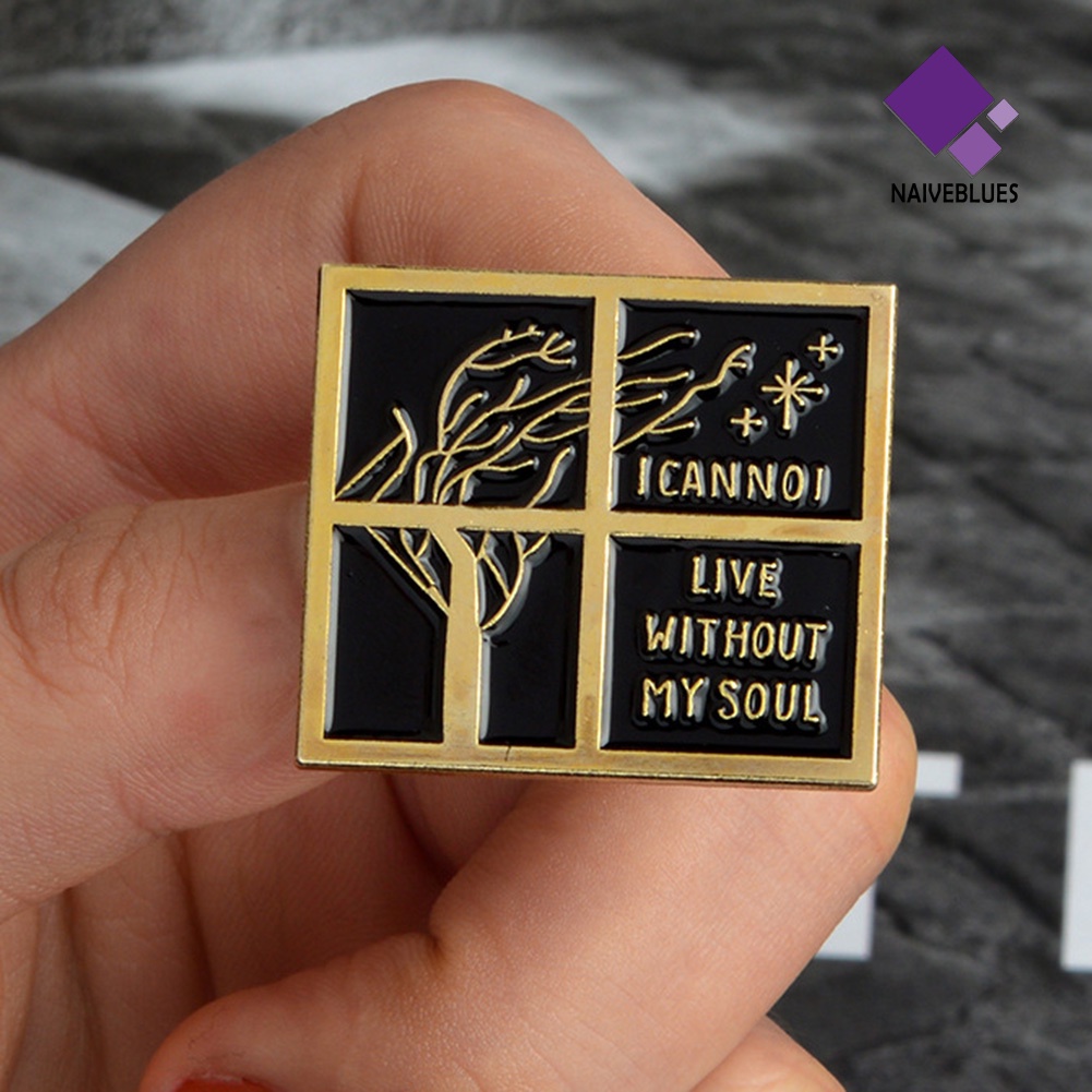 &lt; Naiveblues &gt; Sastra Jane Eyre Quote I Am No Enamel Bros Pin Lencana Perhiasan