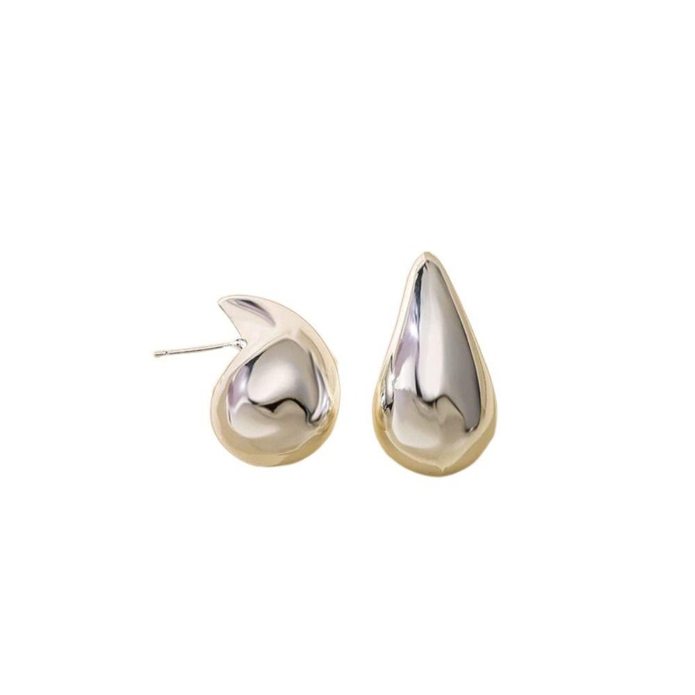 Lily Drop Earrings Wanita Hoops Terbuka Ringan Anting Stud