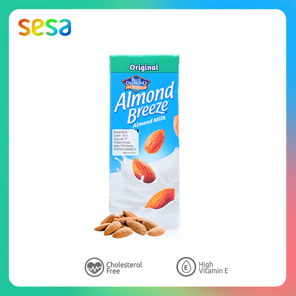 

BLUE DIAMOND Almond Breeze Milk Original 180ml - Susu Non-Diary Fresh Segar