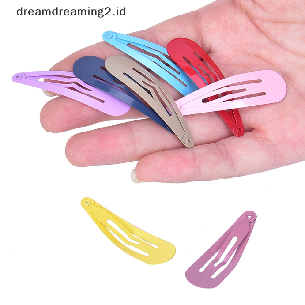 (dream) 50pc Jepit Clip Rambut Bahan Metal Warna Campur Untuk Anak Perempuananak Bayi Wanita//