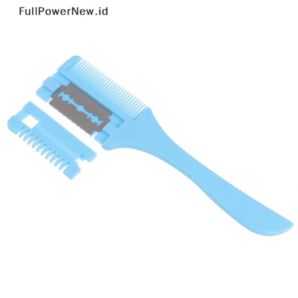 Power Double Sides Hair Cutg Penipis Rambut Cukur Sisir Trimmer Dengan Pisau DIY Tool ID