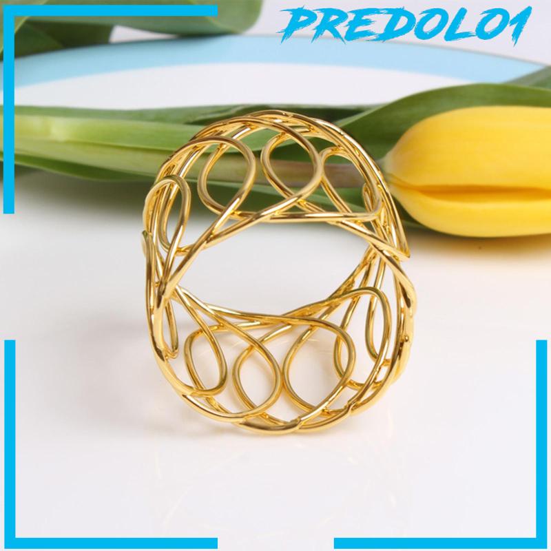 [Predolo1] 2pcs Ring Holder Serbet Jaring Bulat Gesper Untuk Pesta Serbet Kain