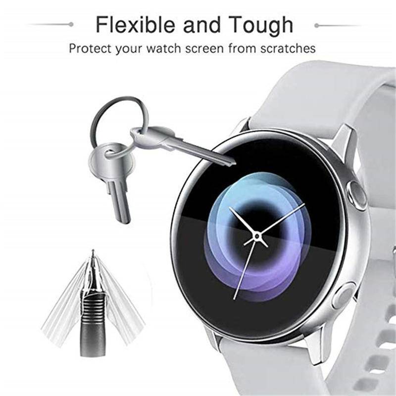 1-3 Pcs Film Pelindung Ultra-Tipis Untuk Samsung Galaxy Watch5 4 44mm 40mm Anti-Gelembung Lembut 3D Pinggiran Penutup Pelindung Layar Untuk Samsung Galaxy Active2 44mm 40mm