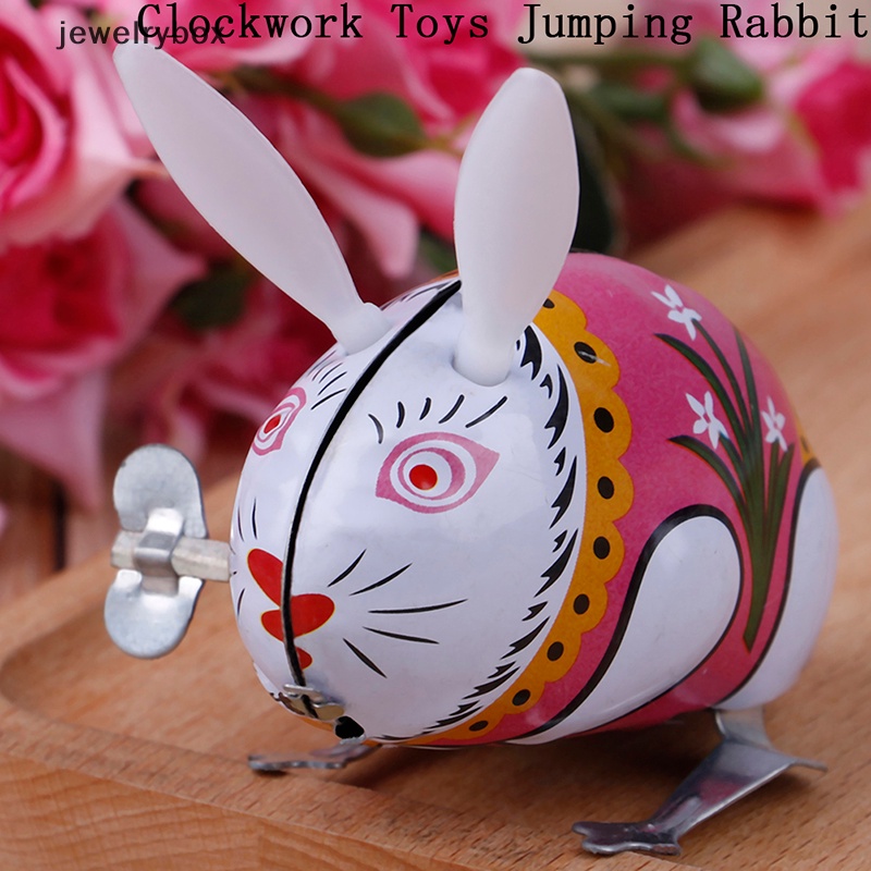 [jewelrybox] 1pc Mainan Jarum Jam Angin Lucu Melompat Kelinci Klasik Mainan Butik