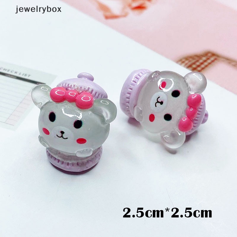 [jewelrybox] 1pc Bercahaya Kartun Kelinci/Beruang Microlandscape Sukulen DIY Hias Butik