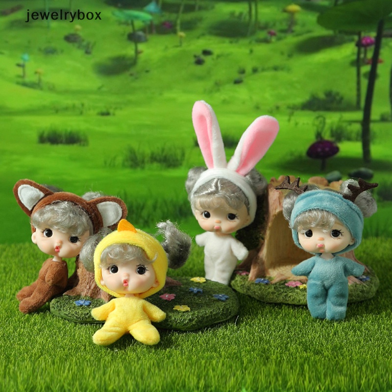 [jewelrybox] 11cm Kawaii Pocket Doll Ob11 Boneka Dengan Baju1Per12Anak Figure Mainan Action Butik