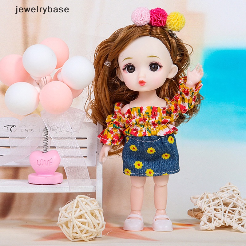 [jewelrybase] Boneka Princess 16cm Lucu Dengan Pakaian bjd Boneka ob11 Boneka Mainan Untuk Anak Perempuan DIY Hadiah Butik