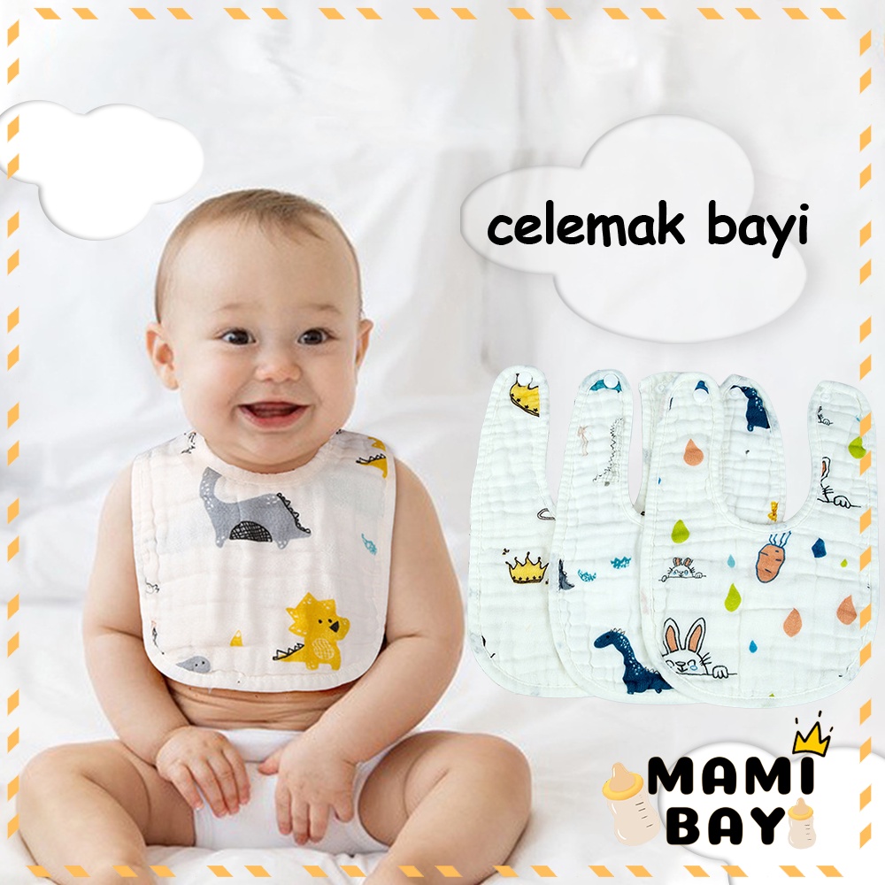 Mamibayi celemek makan bayi slabber bayi motfi lucu alat makan bayi