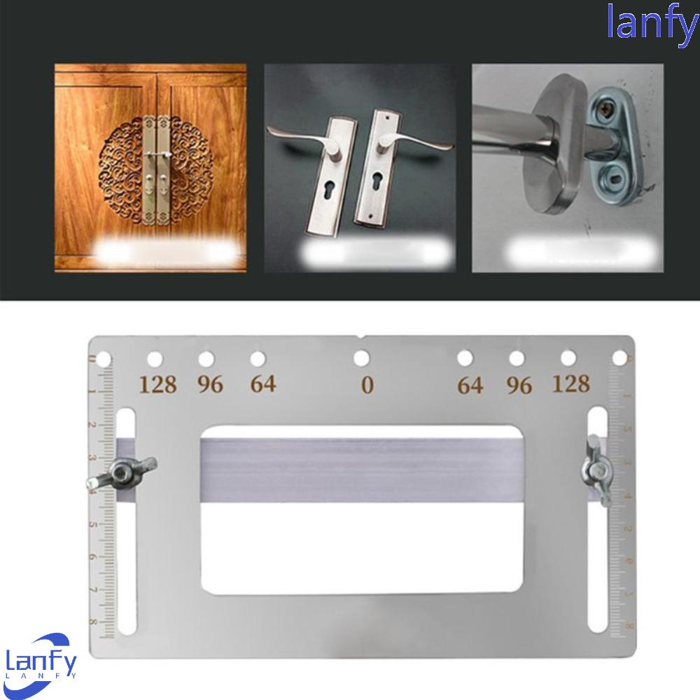 Lanfy Alat Lubang Lemari Punch Sleeve Gauge Posisi Lubang Pitch Woodworking Template Kabinet Jig