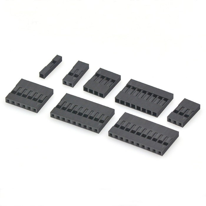 Isi 10 Pcs Dupont Black Housing Konektor Jumper Pelangi Pitch 2.54mm