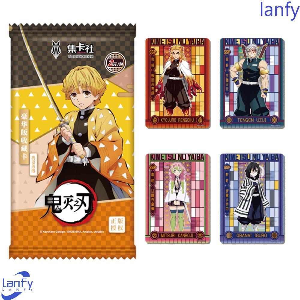 Lanfy Kartu Koleksi Demon Slayer Kartun Anime Anti Air Untuk Hadiah Natal Anak Koleksi Karakter Anime Kartu Aksesoris Game Koleksi Hadiah Game Card Anime Figurecards