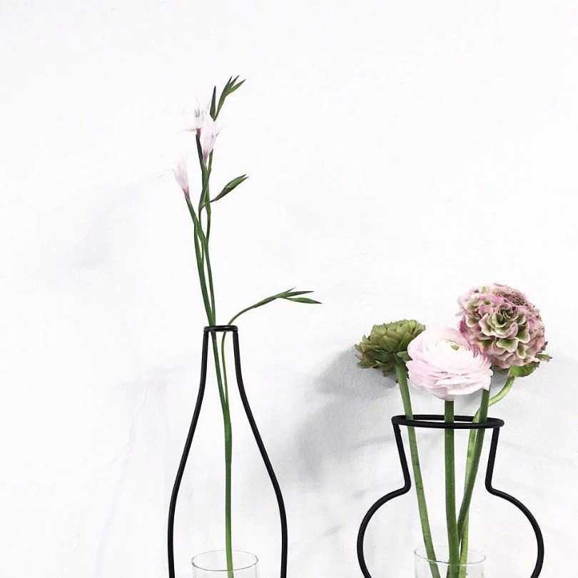 Vas Bunga Modern Iron Wire Flower Pot Nordic Style - PW5