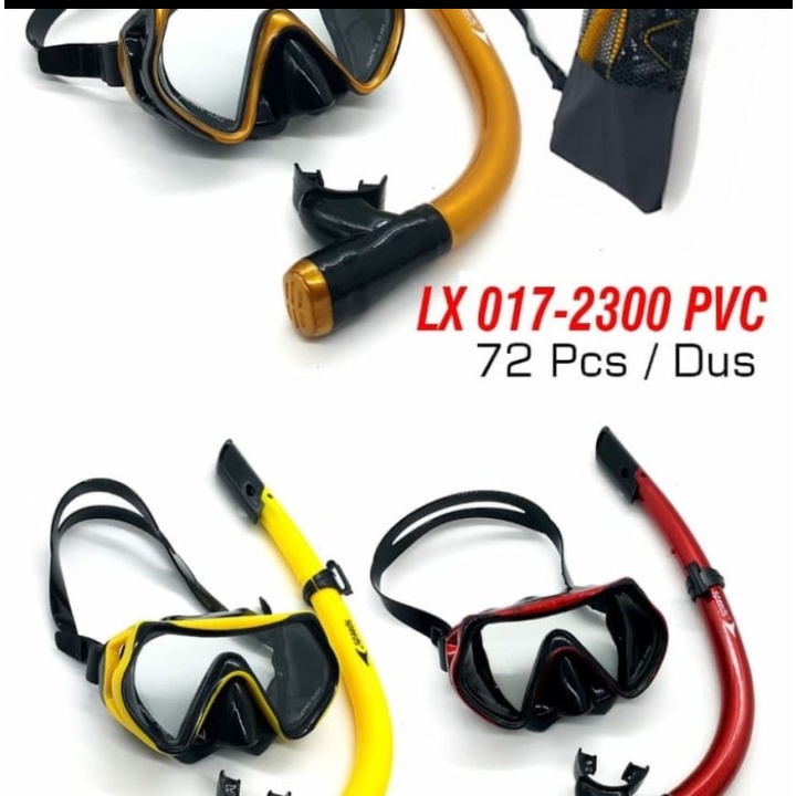 Set Alat Selam Snorkling Diving Scuba Snorkle Tas PVC LX 017-2300