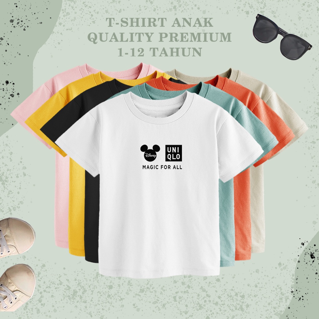kaos uniqlo disney tshirts anak uniqlo kaos polos uniqlo kaos distro kaos anak murah cod
