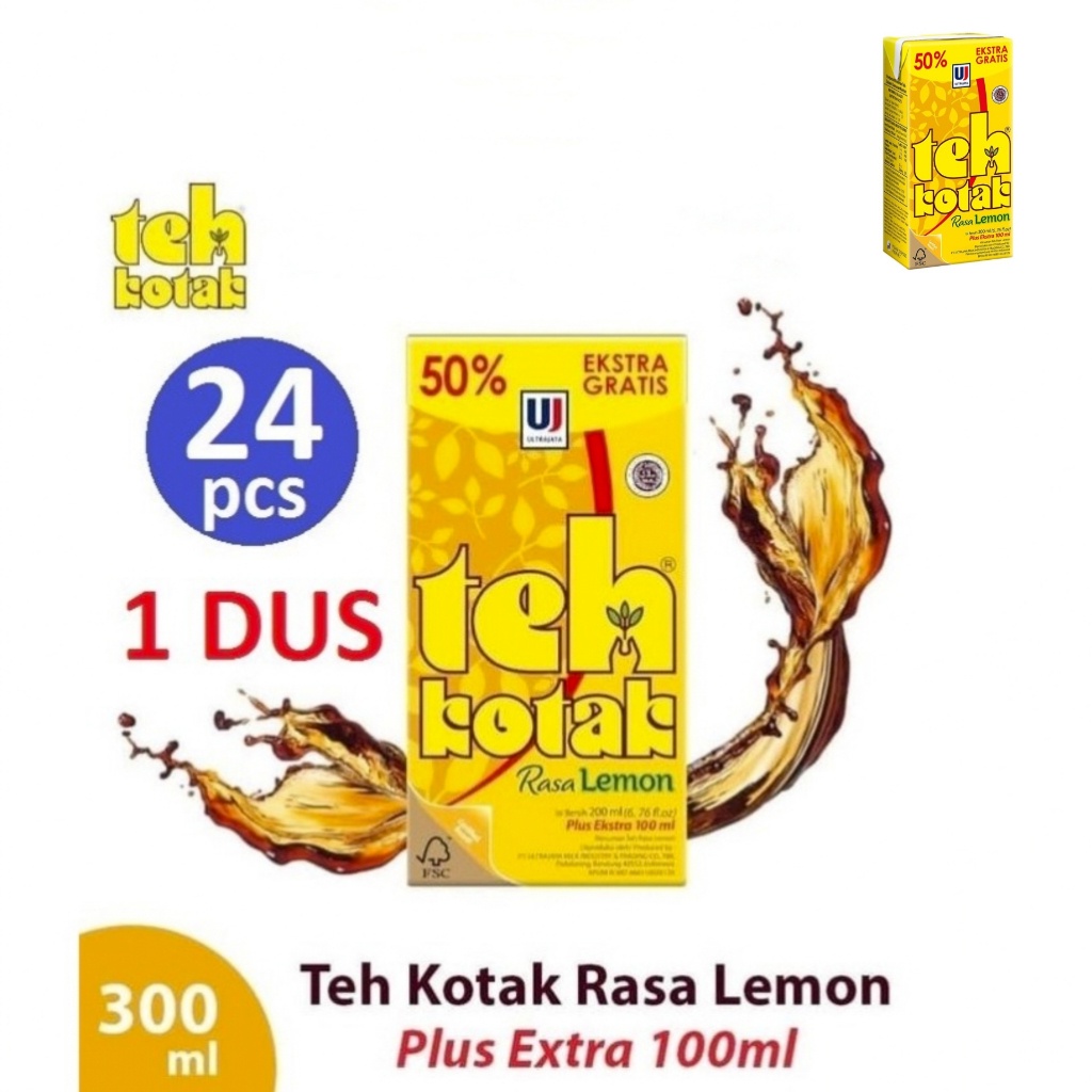 

TEH KOTAK ULTRA RASA LEMON 300 ml ( 1 DUS ISI 24 )
