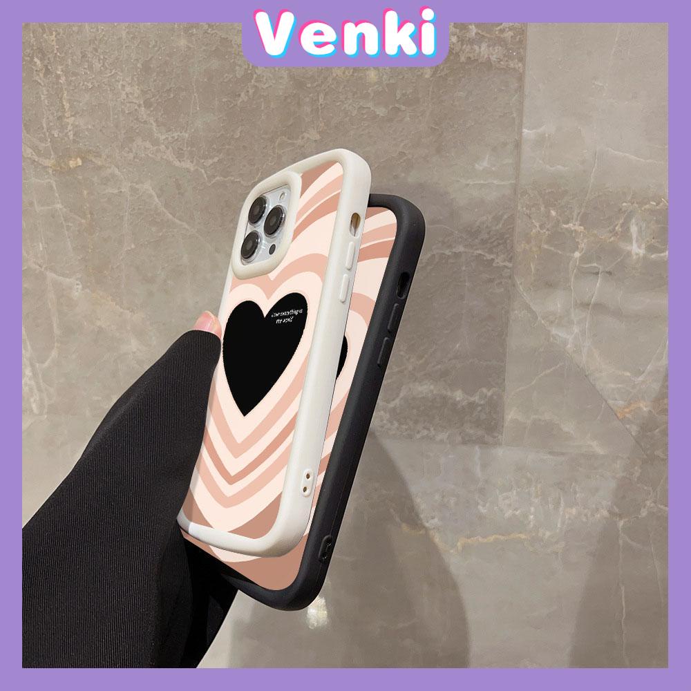 VENKI - For iPhone 11 Case Large Hole Frosted Blister TPU Soft Case Shockproof Protective Camera Heart Compatible with iPhone 14 13 Pro max 12 Pro Max 11 xr xs max 7Plus 8Plus