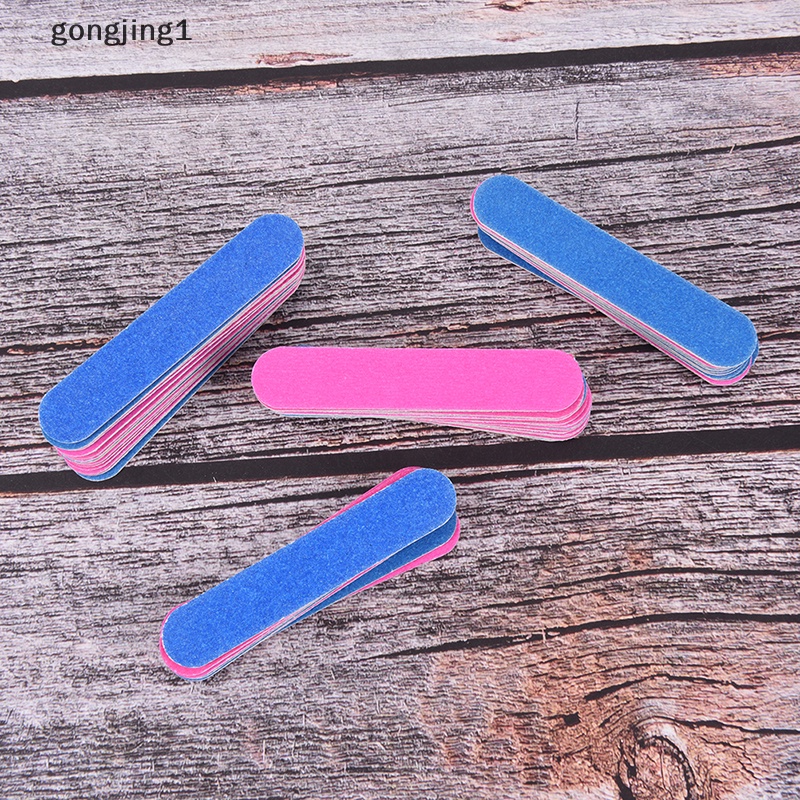 Ggg50 nail art colorful sanding file buffer Untuk salon manicure uv gel polisher Alat ID