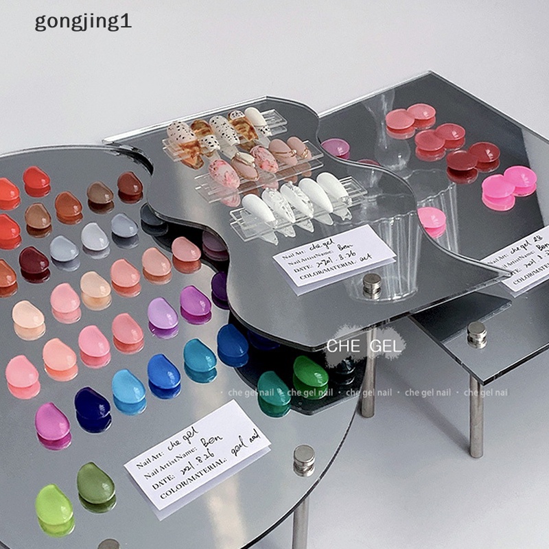 Ggg Mirror Nail Art Display Board Kaca Kartu Warna Pajangan Nail Art Salon Supply ID