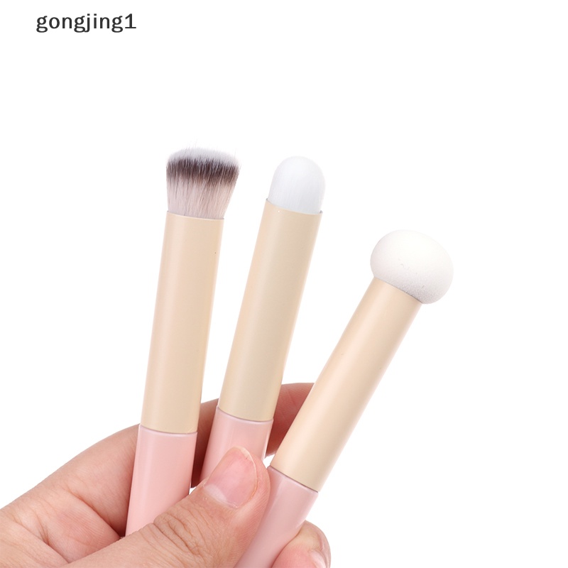 Ggg 3Pcs Makeup Foundation Concealer Spons Blender Brush Busa Aplikator ID