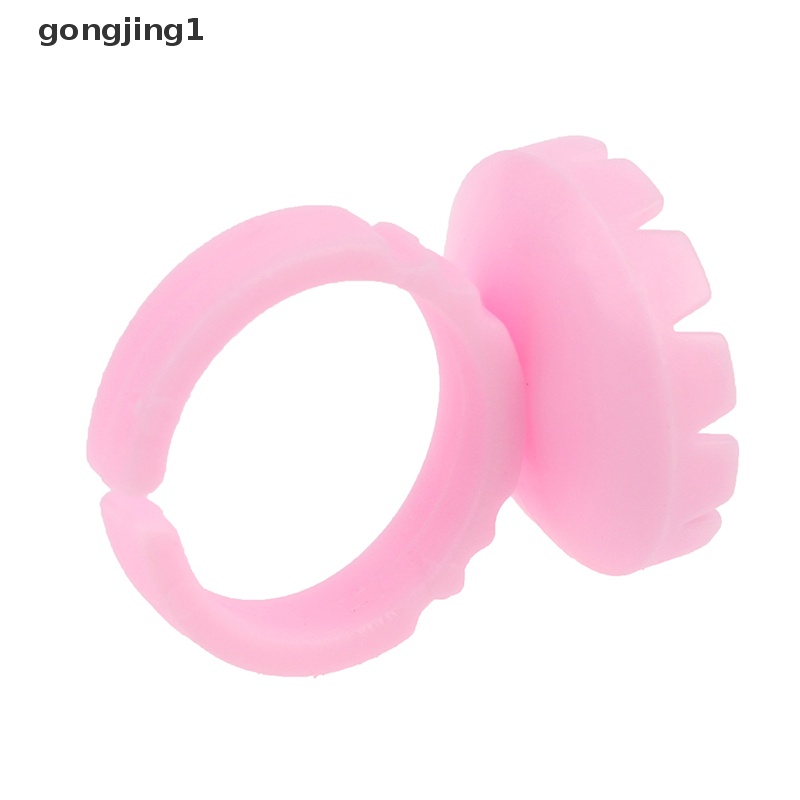 Ggg 100Pcs Cincin Ekstensi Bulu Mata Sekali Pakai Lem Lash Fan Cup Finger Holder Fans ID