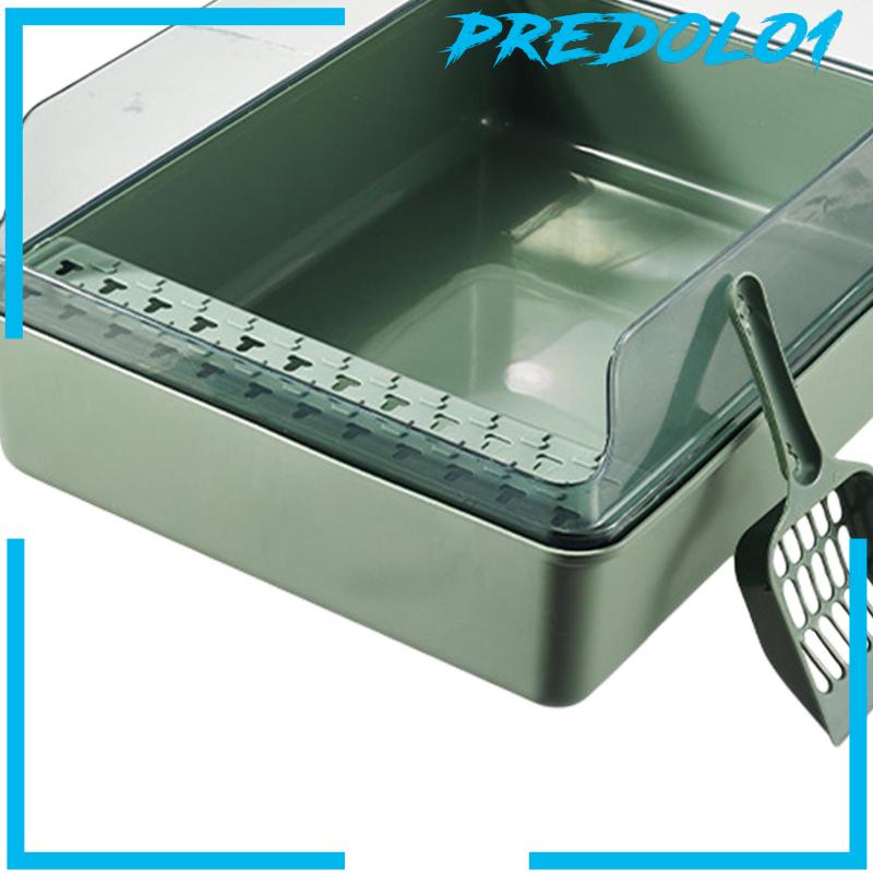 [Predolo1] Cat Litter Box Open Air with Rim Untuk Kucing Indoor Low Profile Cat Litter Tray