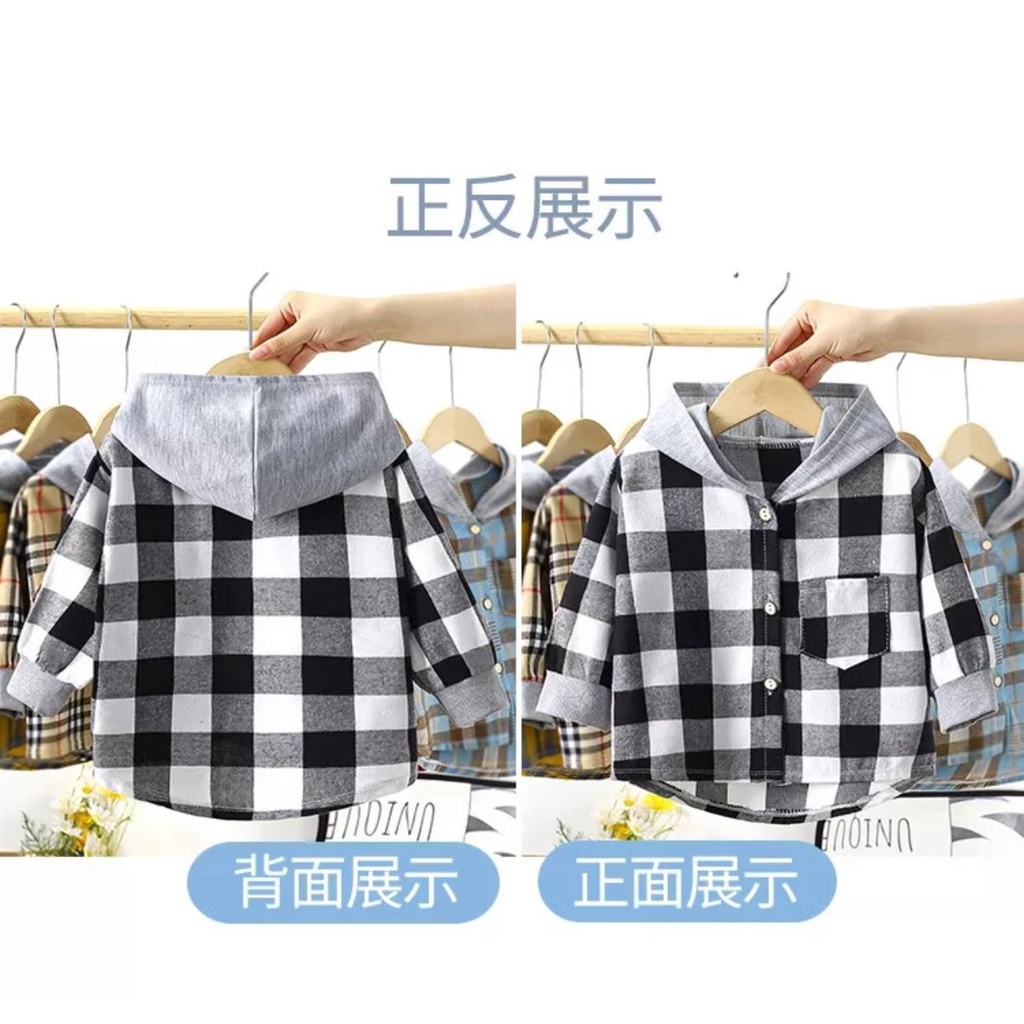 1234OS - kemeja anak flanel import.