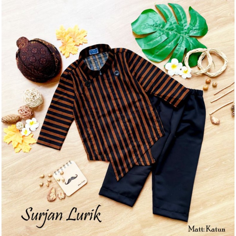 Lurik SURJAN LURIK/BESKAP JAWA/BESKAP LURIK/BAJU ANAK COWOK/BAJU ANAK MURAH/BAJUNIK