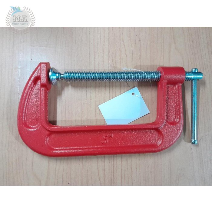 Catok C Clamp Klem G Press Benz Penjepit Besi Kayu Murah Bagus 5 Inch