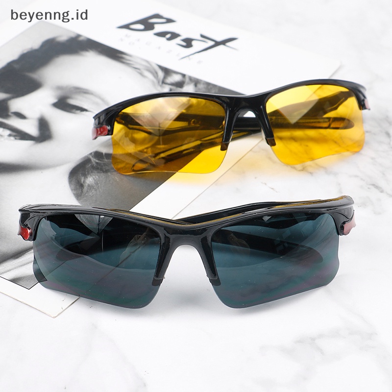 Beyen 1Pc Kacamata Polarized Anti Silau Goggles Glasses Night Vision Riding Glasses ID