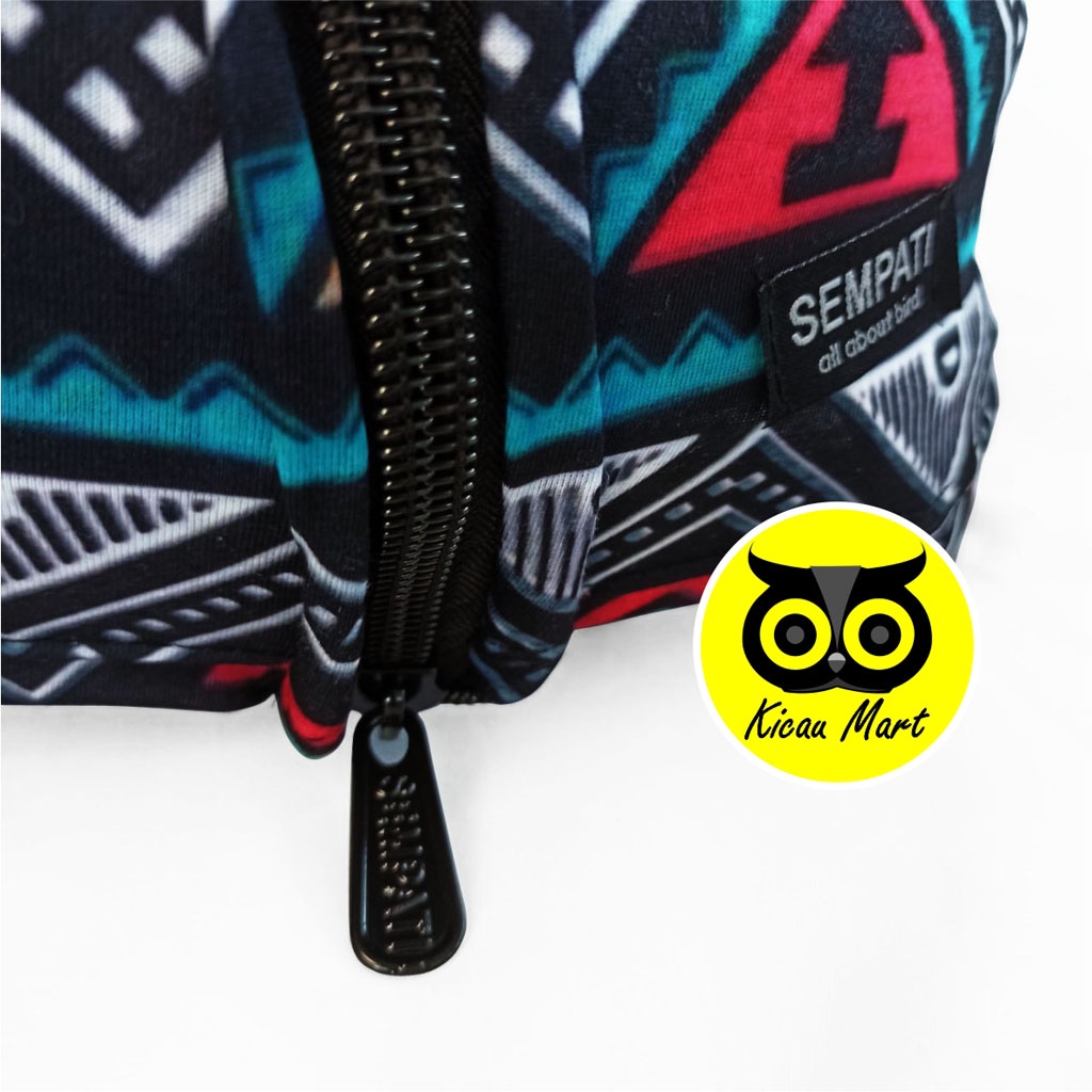 KRODONG KERODONG SANGKAR LOVEBIRD MOTIF BATIK FULLPRINT SEMPATI BAHAN KAOS PE PREMIUM KRODONG KANDANG BURUNG LOVE BIRD BULAT KAPSUL MODE JEMUR KRODONG SANGKAR LOVEBIRD