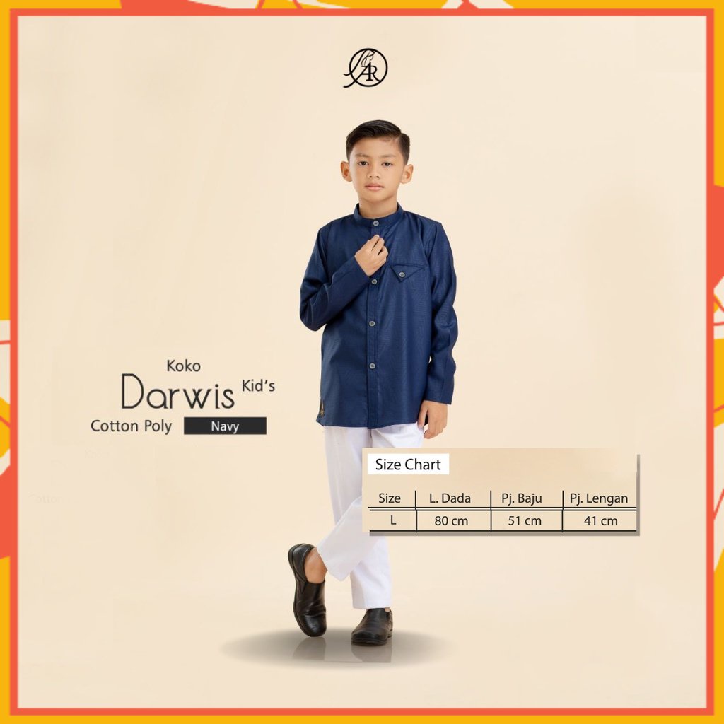 Koko Anak SD Lengan Panjang Koko Darwis Kids by Arrafi