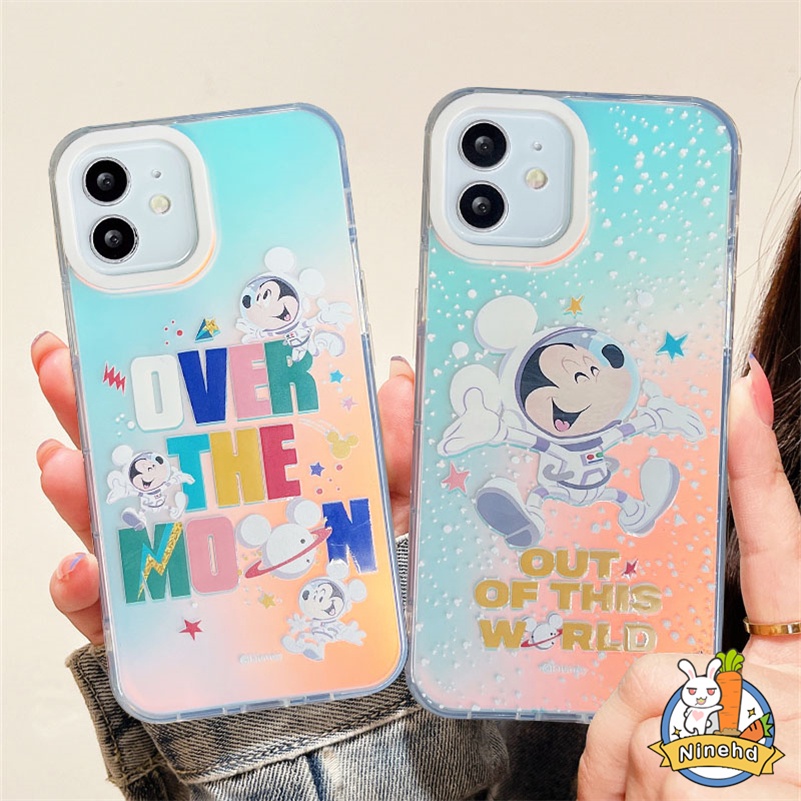 IPHONE Casing Kompatibel Untuk Iphone14 13 12 11 Pro Max X Xr Xs Max8 7 Plus SE Kartun Kreatif Casing Ponsel Laser Tekstur Matte Transparan Silikon Soft Case Shockproof Cover Pelindung