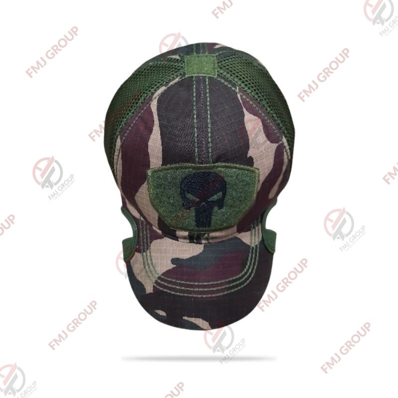 Topi Coak Tactical Punisher Premium / Topi Tactical Punisher Baseball Cap / Topi Baseball Coak Punisher - Loreng Kopassus