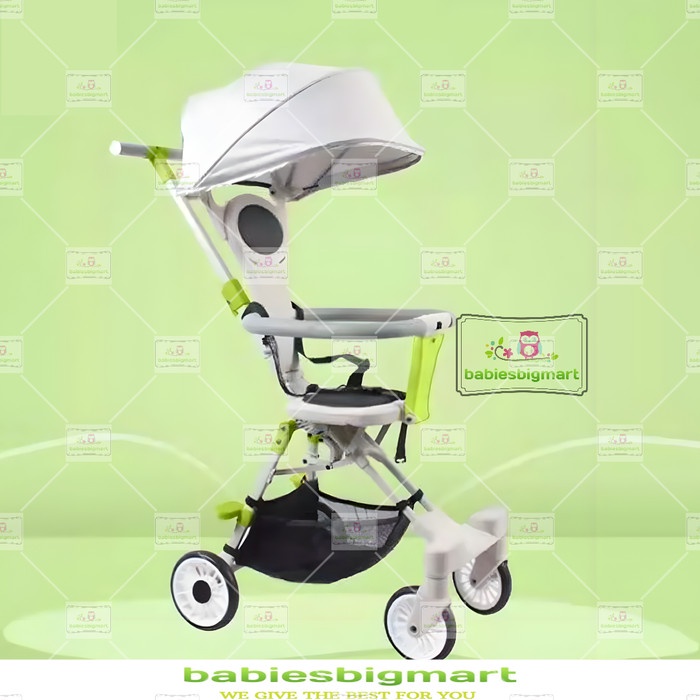 Stroller Baby Kereta Dorong Lipat Kecil Magic Stroller 2 Way Q2 Cabin Size Bisa Masuk Kedalam Pesawat