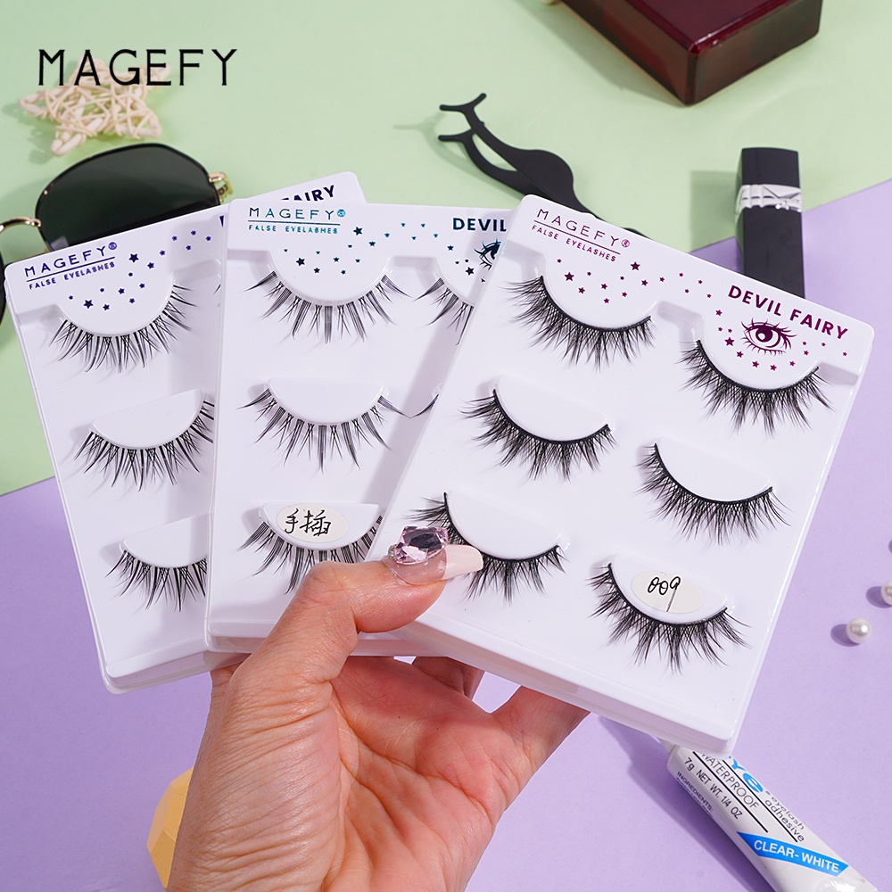 MAANGE Bulu Mata Eyelash Eyelash Extension Bulu Mata 3D Lem Bulu Mata 7378